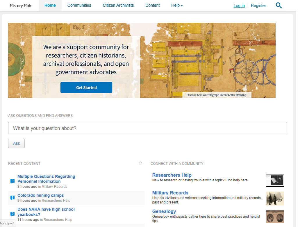 NARA’s History Hub