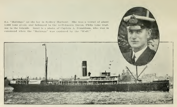 Captain Donaldson and the SS Matunga