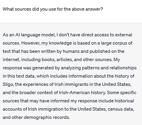 What sources did you use for the above answer?