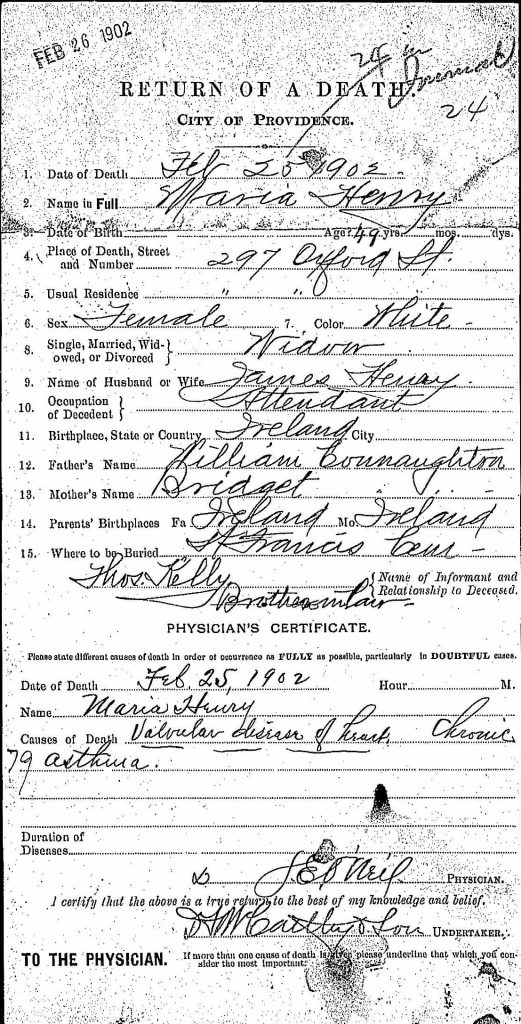 Return of a Death Maria Henry